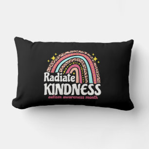 Autism Awareness special ed teacher radiate kindne Lumbar Cushion