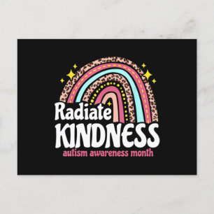 Autism Awareness special ed teacher radiate kindne Postcard