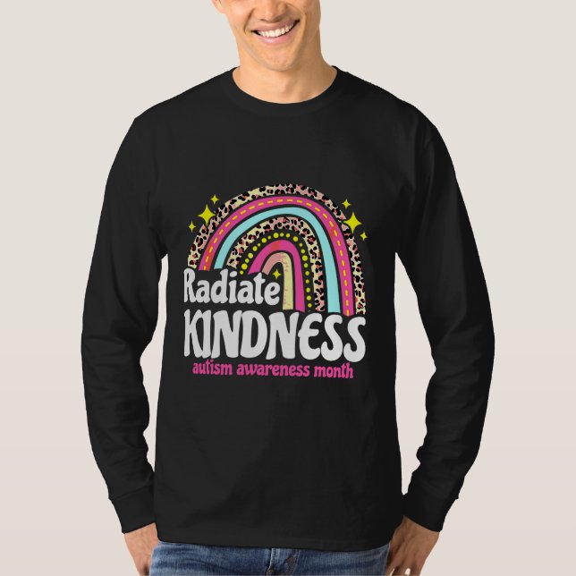 Autism Awareness Special Ed Teacher Radiate Kindne T-Shirt (Front)