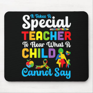 Autism Awareness Special Education Teacher Sped Su Mouse Pad