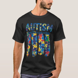 Autism Awareness Spectrum Brushstroke Puzzle Piece T-Shirt