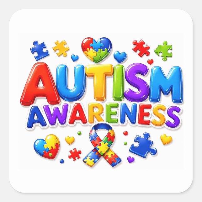 Autism Awareness Stickers (Front)
