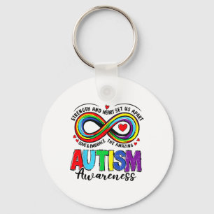 Autism Awareness Strength And Heart Set Us Apart 2 Key Ring