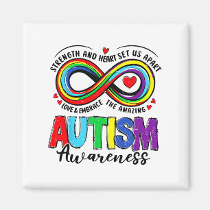 Autism Awareness Strength And Heart Set Us Apart 2 Magnet