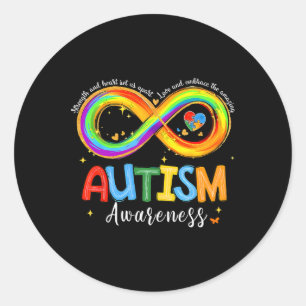Autism Awareness Strength And Heart Set Us Apart 3 Classic Round Sticker