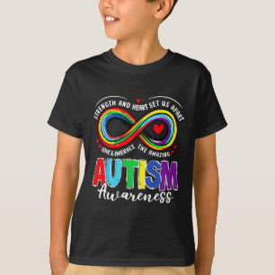 Autism Awareness Strength And Heart Set Us Apart 4 T-Shirt