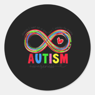 Autism Awareness Strength And Heart Set Us Apart 7 Classic Round Sticker