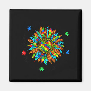 Autism Awareness Sunflower Accept Understand Love Magnet