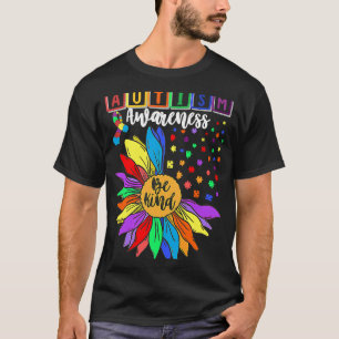 Autism Awareness Sunflower Choose Kindness Autism T-Shirt