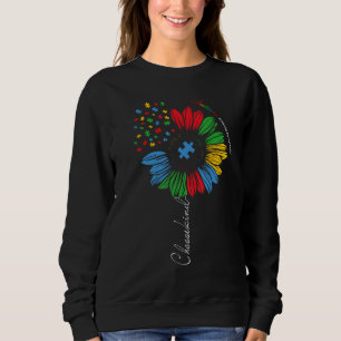 Autism Awareness Sunflower Kids Choose Kind Autism Sweatshirt