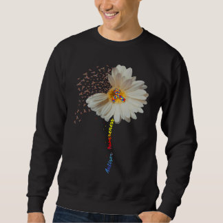 Autism Awareness Sunflower Ribbon Sweatshirt