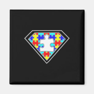 Autism Awareness Superhero Autism Gifts Boys Teach Magnet