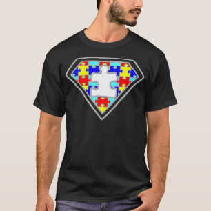 Autism Awareness Superhero Autism Gifts Boys Teach T-Shirt
