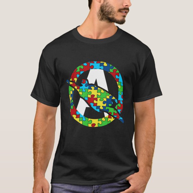 Autism Awareness Superhero T-Shirt (Front)