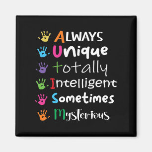 Autism Awareness Support Autism Kids For Mum Dad 1 Magnet