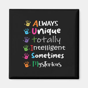 AUTISM AWARENESS Support Autism Kids for Mum Dad 1 Magnet