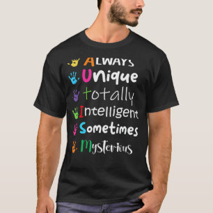 Autism Awareness Support Autism Kids For Mum Dad 1 T-Shirt
