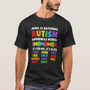 Autism Awareness Support Autism Kids For Mum Dad 1 T-Shirt