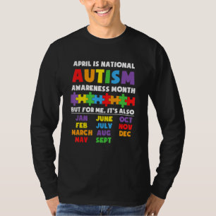 Autism Awareness Support Autism Kids For Mum Dad 8 T-Shirt