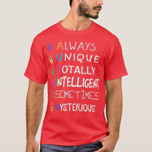 AUTISM AWARENESS Support Autism Kids for Mum Dad ( T-Shirt