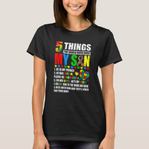 Autism Awareness Support Autism Son Kids For Mum D T-Shirt