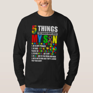 Autism Awareness Support Autism Son Kids For Mum D T-Shirt