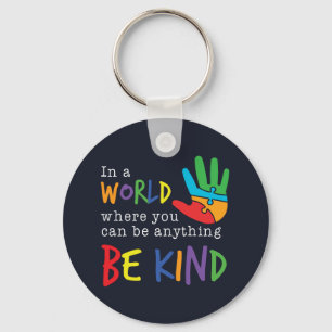 Autism Awareness Support Be Kind In Your World Key Ring