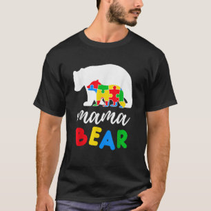 Autism Awareness Support Care Acceptance ASD Mama T-Shirt