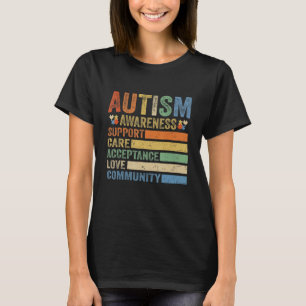 Autism Awareness Support Care Acceptance for women T-Shirt