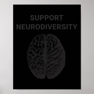 Autism Awareness Support Neurodiversity   Poster