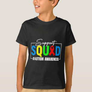 Autism awareness support squad for adults mens T-Shirt