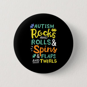 Autism Awareness T-Shirt116  6 Cm Round Badge