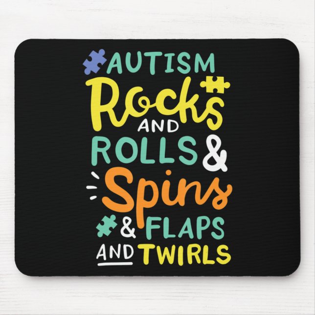 Autism Awareness T-Shirt116  Mouse Pad (Front)