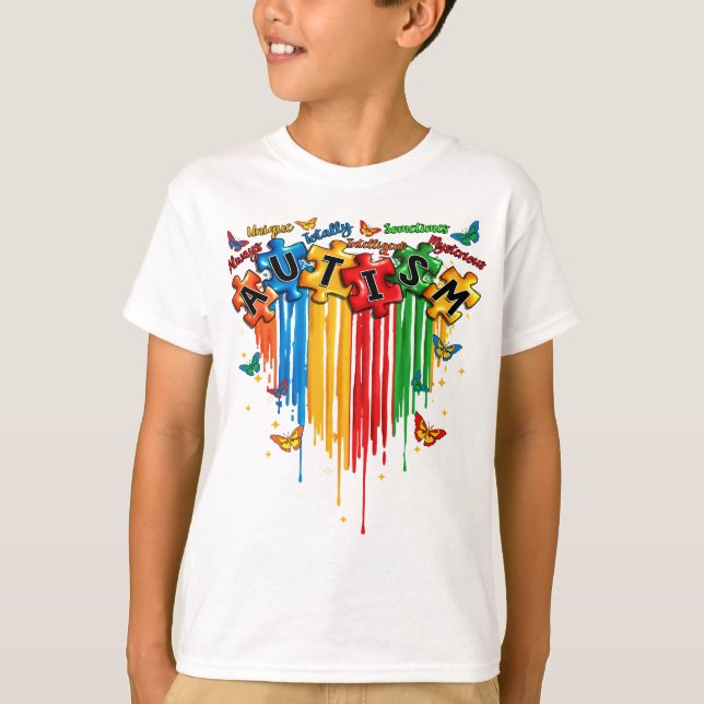 Autism Awareness T-shirt, Autism Day Shirt (Front)