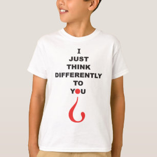 Autism awareness T-Shirt I JUST THINK DIFFERENTLY