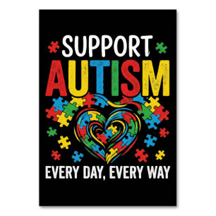 Autism awareness table number