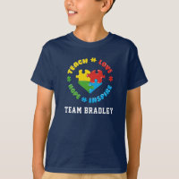 Autism Awareness Teach Love Hope Inspire Custom