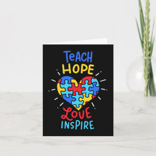 Autism Awareness Teacher  Card