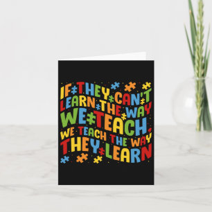 Autism Awareness Teacher Puzzle Pieces Quote For E Card