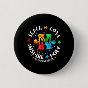 Autism Awareness Teacher Shirt Autism Awareness Me 6 Cm Round Badge