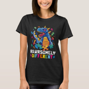 Autism Awareness Toddler Embrace Differences Dino T-Shirt