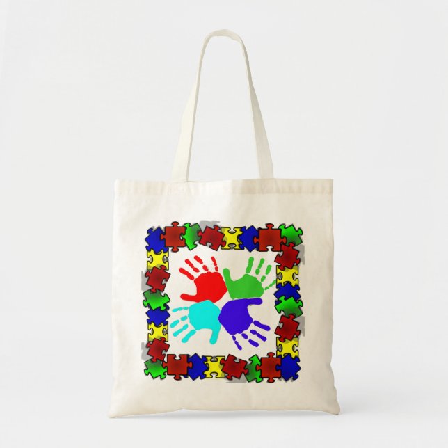 Autism Awareness tote bag (Front)