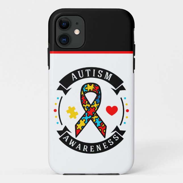 Autism Awareness - Tough Apple iPhone 11 Case (Back)