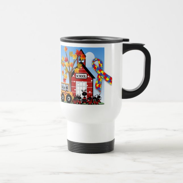 Autism Awareness Travel/Commuter Mug (Right)