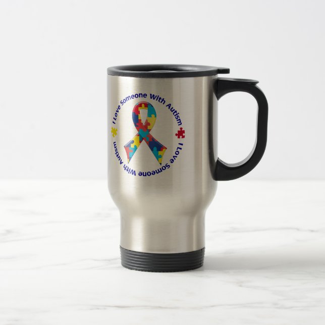 Autism Awareness Travel Mug (Right)