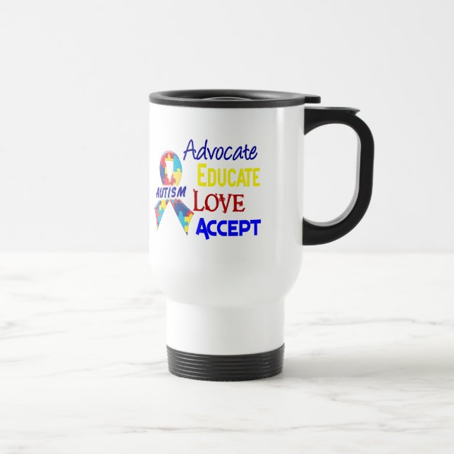 Autism Awareness Travel Mug (Right)