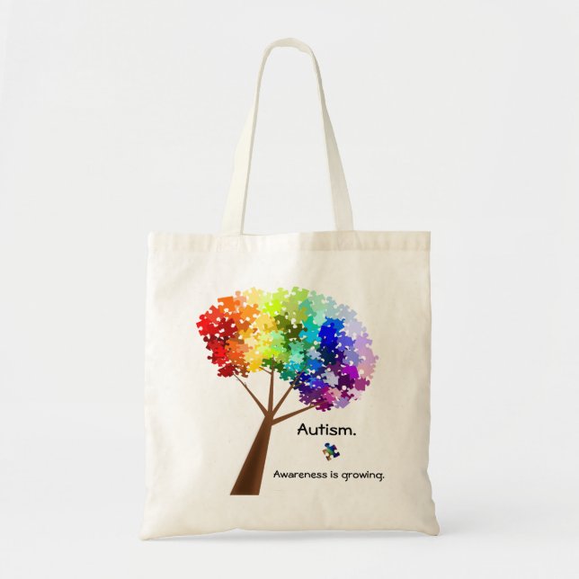 Autism Awareness Tree Bag (Front)