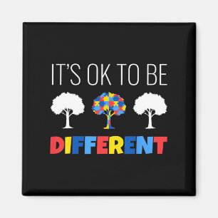 Autism Awareness Tree It’s Ok To Be Different  Magnet