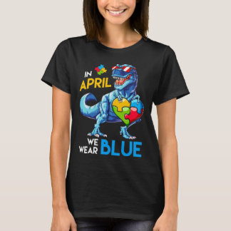 Autism Awareness Trex Dino Dinosaur Dinosaurus Wea T-Shirt