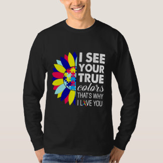 Autism Awareness True Colours Autism Puzzle T-Shirt
